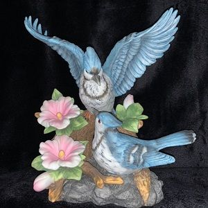 SOLD Large Blue Jay Figurine